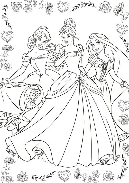 Produktbild: Disney Prinzessin Best of: Die sch&ouml;nsten Motive zum Ausmalen