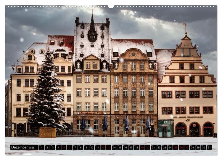 Produktbild: Leipzig Kalender Perspektiven (Wandkalender 2026 DIN A2 quer), CALVENDO Monatskalender