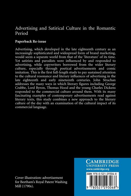Produktbild: Advertising and Satirical Culture in the Romantic Period