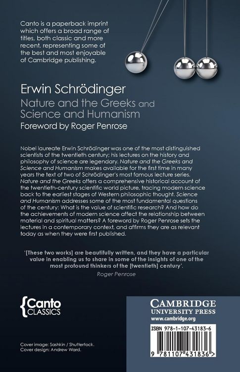 Produktbild: 'Nature and the Greeks' and 'Science and Humanism'