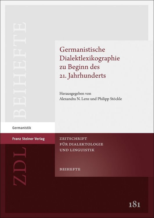 Produktbild: Germanistische Dialektlexikographie zu Beginn des 21. Jahrhunderts