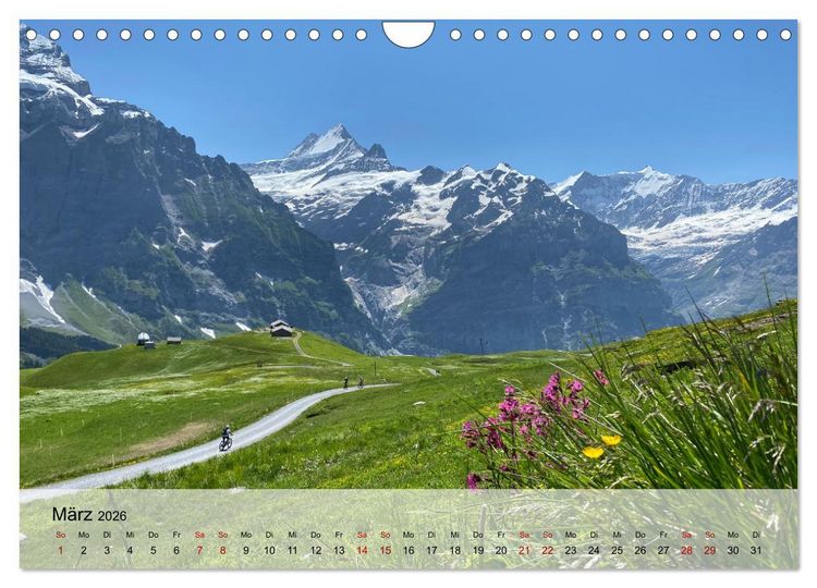 Produktbild: Alpenauszeit - Schweizer Bergsommermomente f&uuml;r die Seele (Wandkalender 2026 DIN A4 quer), CALVENDO Monatskalender