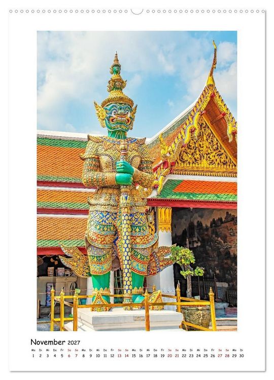 Produktbild: Grand Palace - ber&uuml;hmteste Sehensw&uuml;rdigkeit Bangkoks (Wandkalender 2027 DIN A2 hoch), CALVENDO Monatskalender