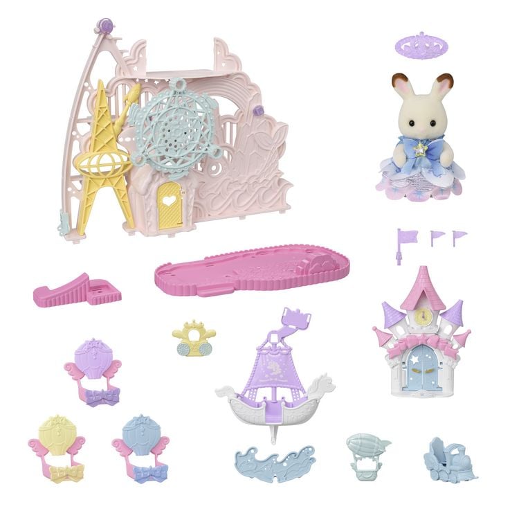 Produktbild: Sylvanian Families 5841 - Baby Dream Amusement Park, Freizeitpark Gl&uuml;ckstraum, Gro&szlig;es Spielset