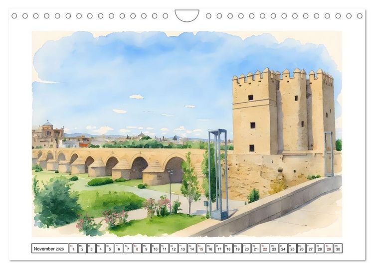 Produktbild: Urlaubsparadies Spanien (Wandkalender 2026 DIN A4 quer), CALVENDO Monatskalender