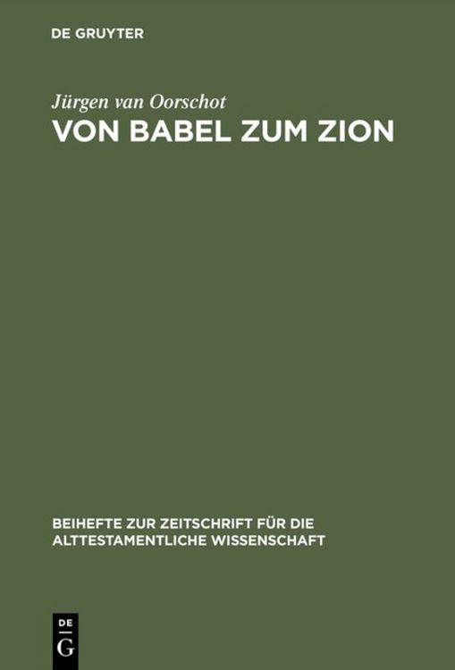 Produktbild: Von Babel zum Zion