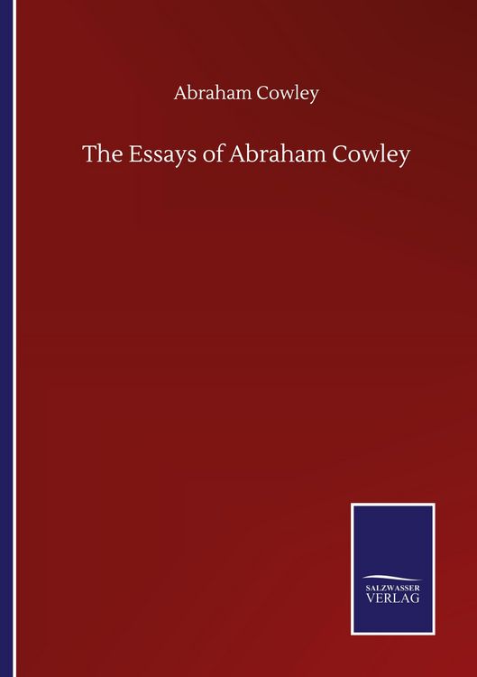 Produktbild: The Essays of Abraham Cowley