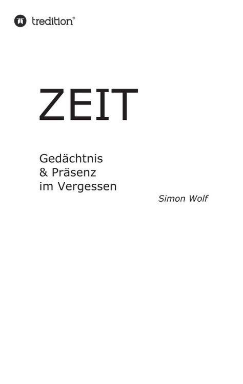 Produktbild: Zeit - Ged&auml;chtnis & Pr&auml;senz im Vergessen