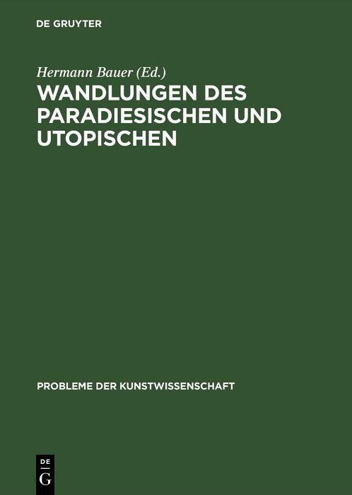 Produktbild: Wandlungen des Paradiesischen und Utopischen