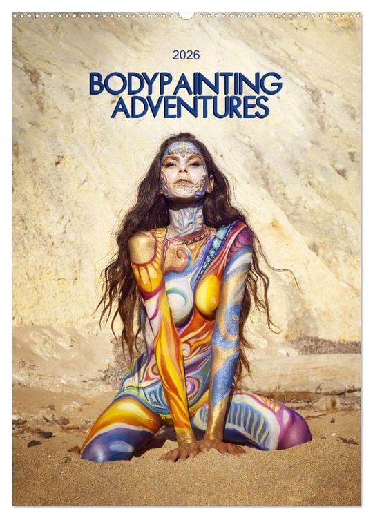 Produktbild: Bodypainting Adventures - Farbe auf nackter Haut (Wandkalender 2026 DIN A2 hoch), CALVENDO Monatskalender