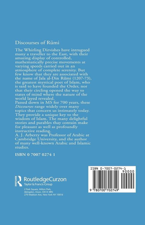 Produktbild: Discourses of Rumi