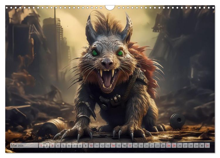 Produktbild: Apokalyptische Wildnis - Schatten der Zivilisation (Wandkalender 2026 DIN A3 quer), CALVENDO Monatskalender