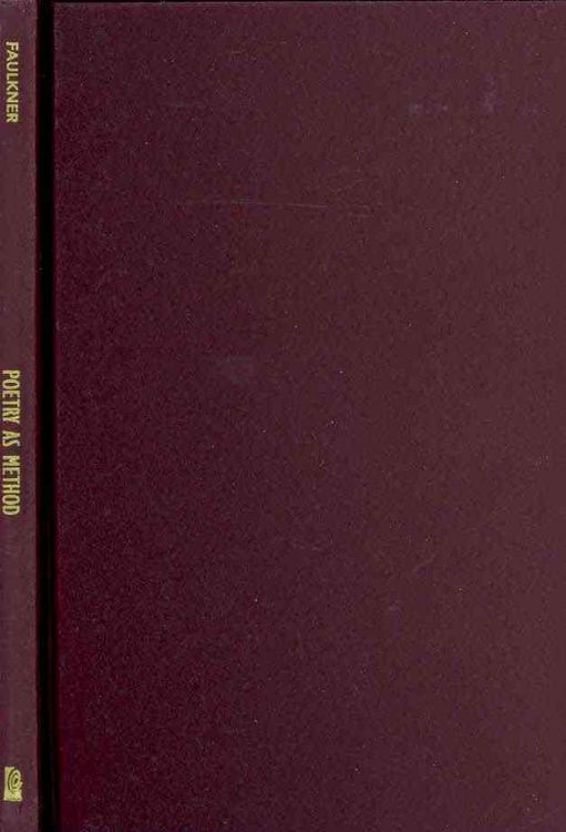 Produktbild: Faulkner, S: Poetry as Method