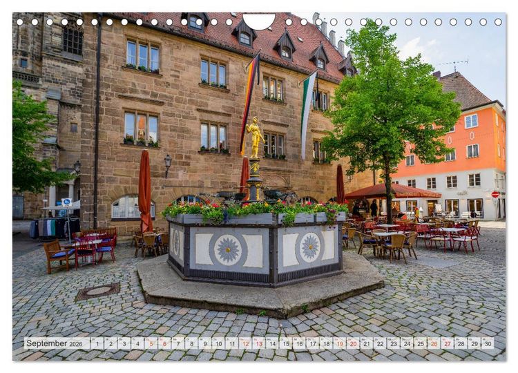 Produktbild: Ansbach Impressionen (Wandkalender 2026 DIN A4 quer), CALVENDO Monatskalender