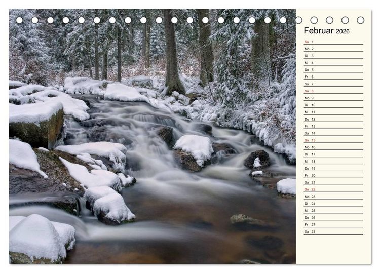 Produktbild: Der Harz - Sagenumwoben und Wildromantisch (Tischkalender 2026 DIN A5 quer), CALVENDO Monatskalender