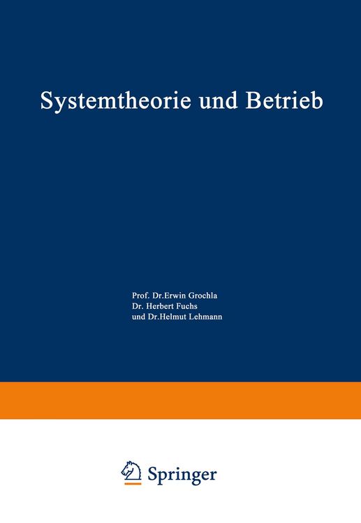 Produktbild: Systemtheorie und Betrieb