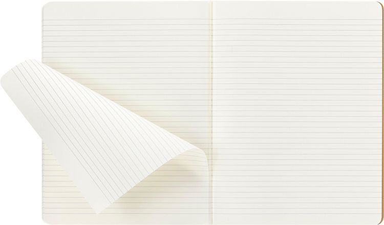 Produktbild: Moleskine Cahier Extra Large liniert packpapierbraun. 3er Pack