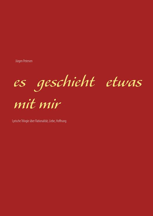 Produktbild: Es geschieht etwas mit mir
