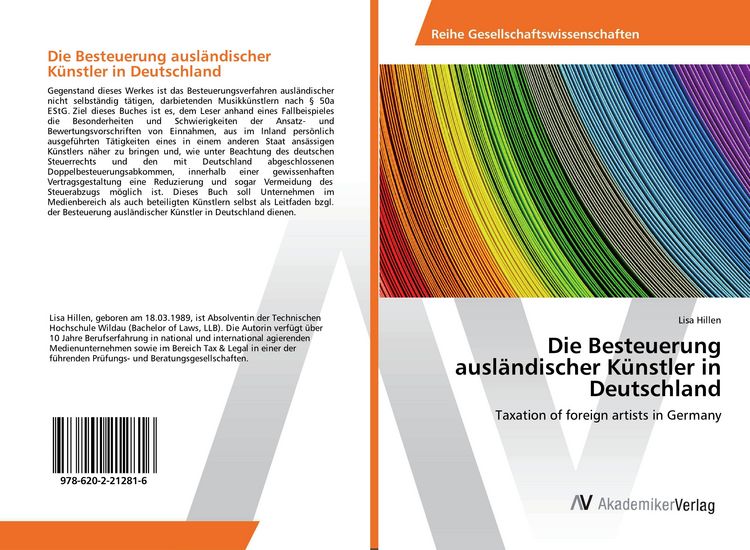 Produktbild: Die Besteuerung ausl&auml;ndischer K&uuml;nstler in Deutschland