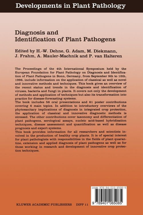 Produktbild: Diagnosis and Identification of Plant Pathogens