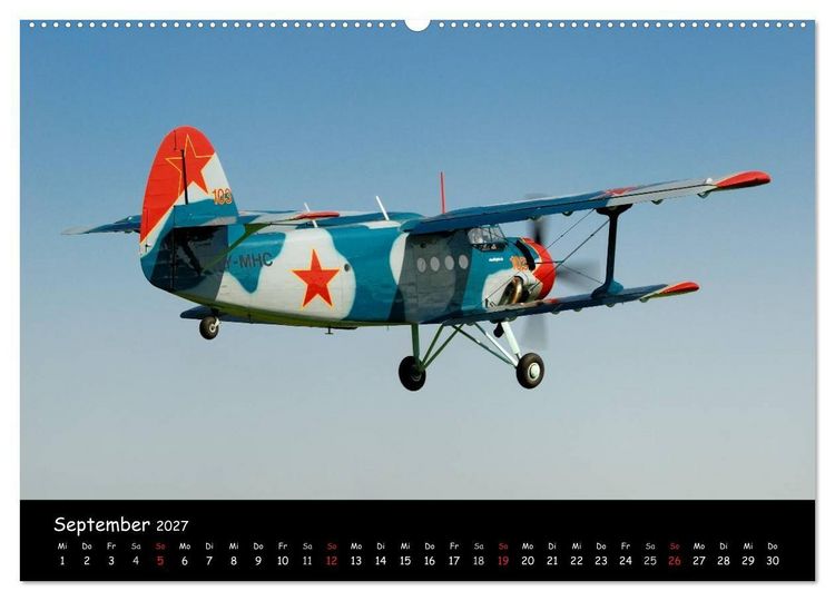 Produktbild: Doppeldecker - Veteranen der L&uuml;fte (Wandkalender 2027 DIN A2 quer), CALVENDO Monatskalender