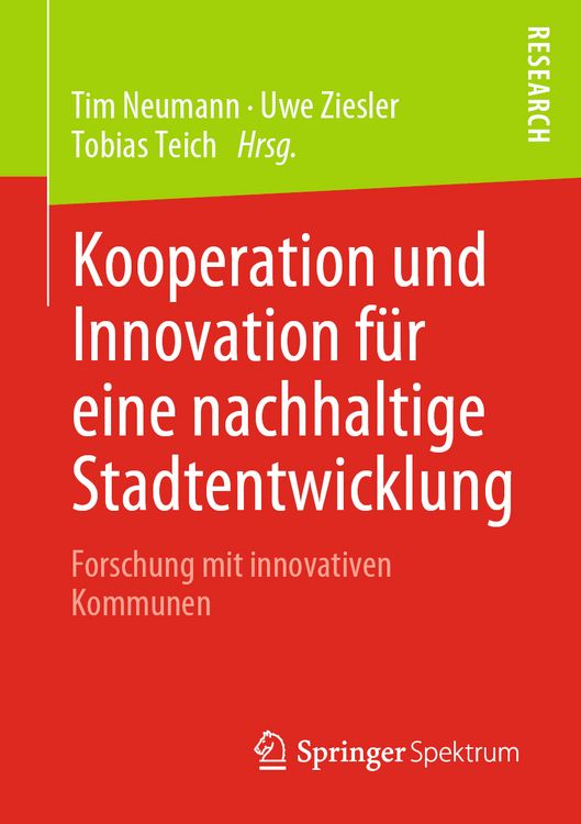 Produktbild: Kooperation und Innovation f&uuml;r eine nachhaltige Stadtentwicklung
