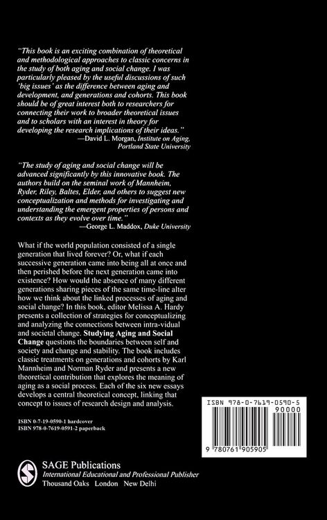 Produktbild: Studying Aging and Social Change