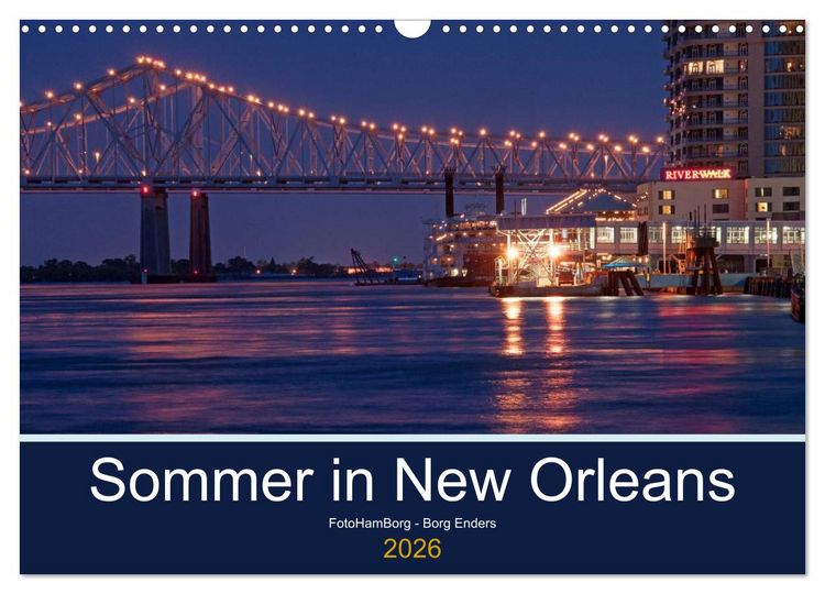 Produktbild: Sommer in New Orleans (Wandkalender 2026 DIN A3 quer), CALVENDO Monatskalender