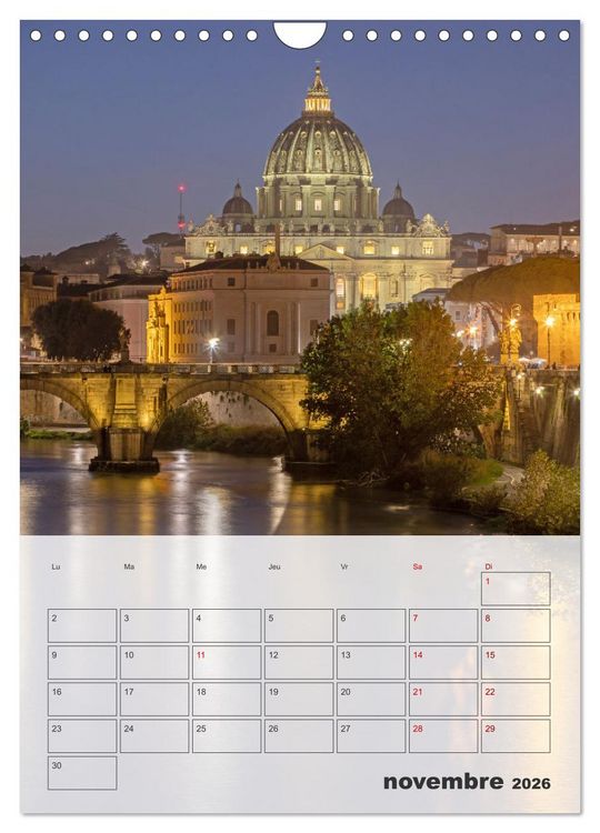Produktbild: Italie - Des Dolomites &agrave; la c&ocirc;te amalfitaine (Calendrier mural 2026 DIN A4 horizontal), CALVENDO calendrier mensuel