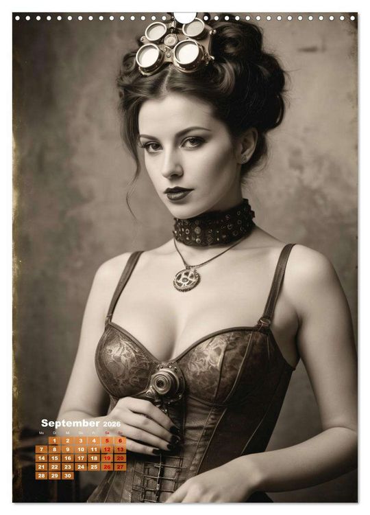 Produktbild: Steampunk erotisch (Wandkalender 2026 DIN A3 hoch), CALVENDO Monatskalender