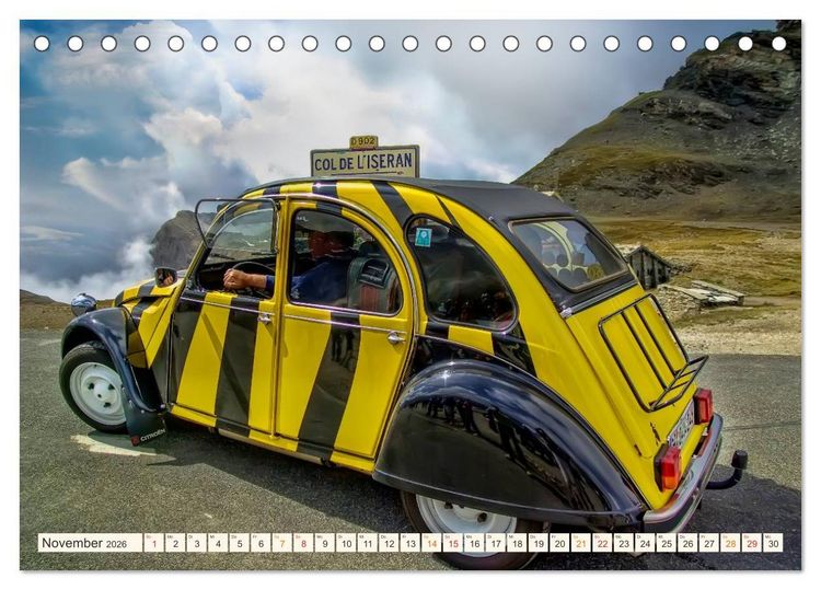 Produktbild: Citro&euml;n 2CV - geliebte Ente (Tischkalender 2026 DIN A5 quer), CALVENDO Monatskalender