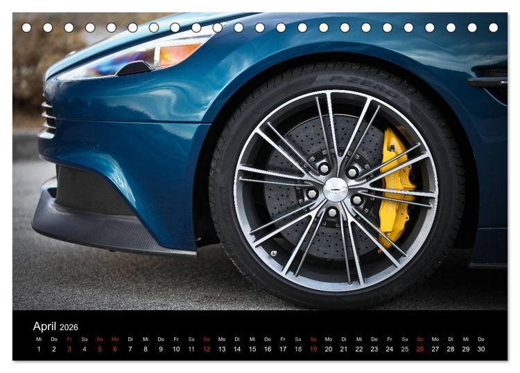 Produktbild: Aston Martin Vanquish Volante (Tischkalender 2026 DIN A5 quer), CALVENDO Monatskalender
