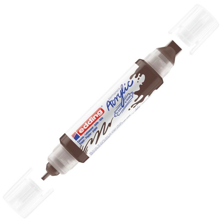 Produktbild: edding Acryl Double Liner 5400 schokobraun 2-3mm/5-10mm