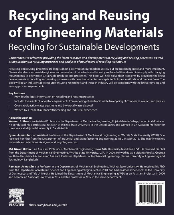Produktbild: Recycling and Reusing of Engineering Materials