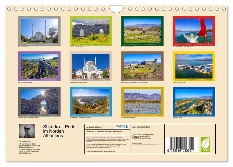 Produktbild: Shkodra &ndash; Perle im Norden Albaniens (Wandkalender 2026 DIN A4 quer), CALVENDO Monatskalender