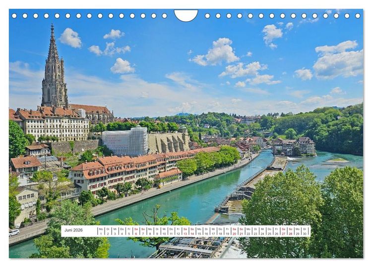 Produktbild: Berge und Seen der Schweiz - Mit dem Wohnmobil durch die Schweiz (Wandkalender 2026 DIN A4 quer), CALVENDO Monatskalender