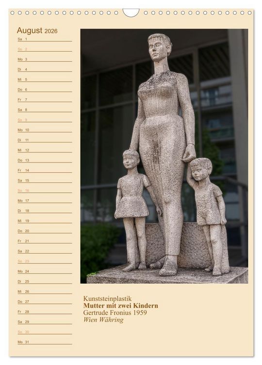 Produktbild: M&uuml;tter mit Kindern in der Kunst (Wandkalender 2026 DIN A3 hoch), CALVENDO Monatskalender
