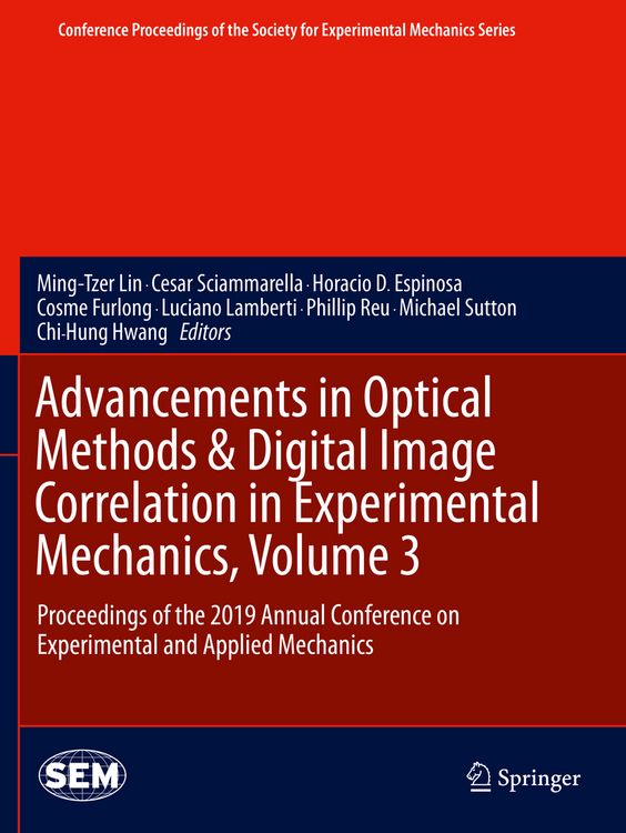 Produktbild: Advancements in Optical Methods & Digital Image Correlation in Experimental Mechanics, Volume 3
