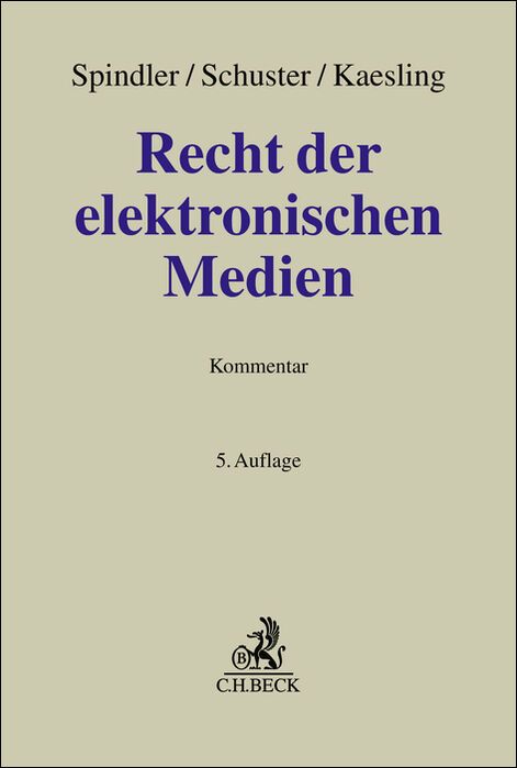 Produktbild: Recht der elektronischen Medien