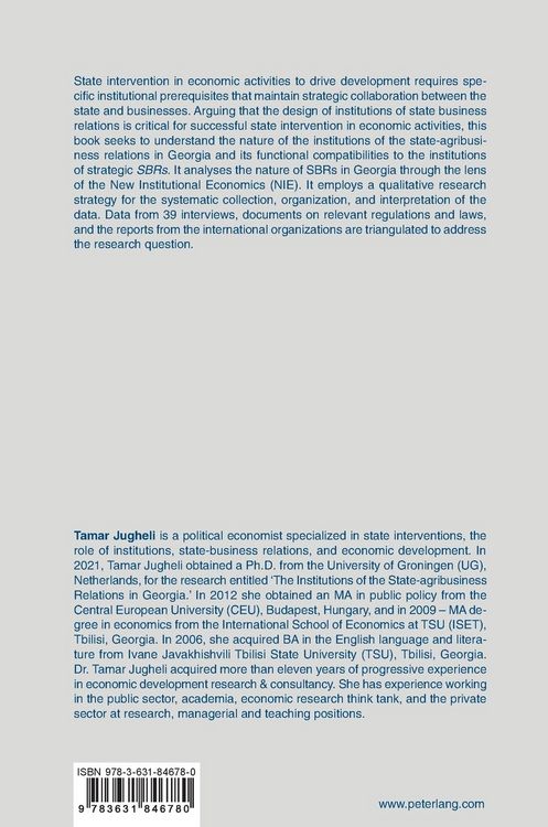 Produktbild: The Institutions of State Business Relations