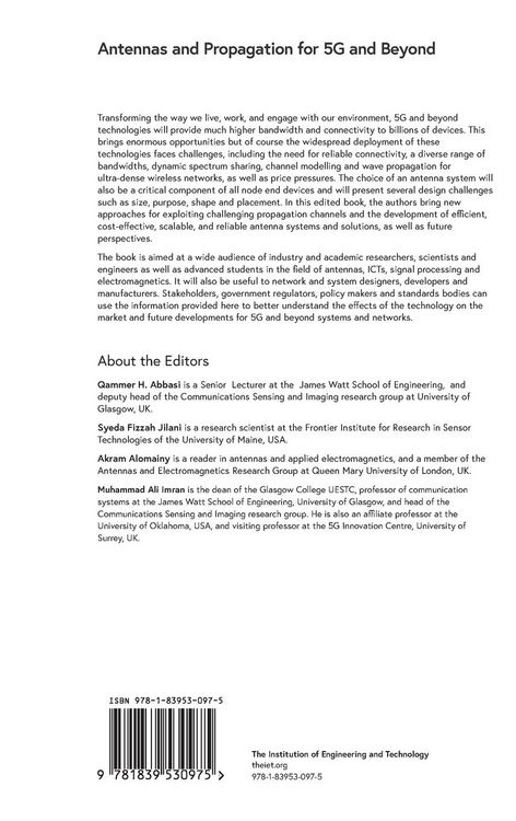 Produktbild: Antennas and Propagation for 5g and Beyond