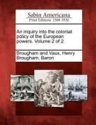 Produktbild: An inquiry into the colonial policy of the European powers. Volume 2 of 2