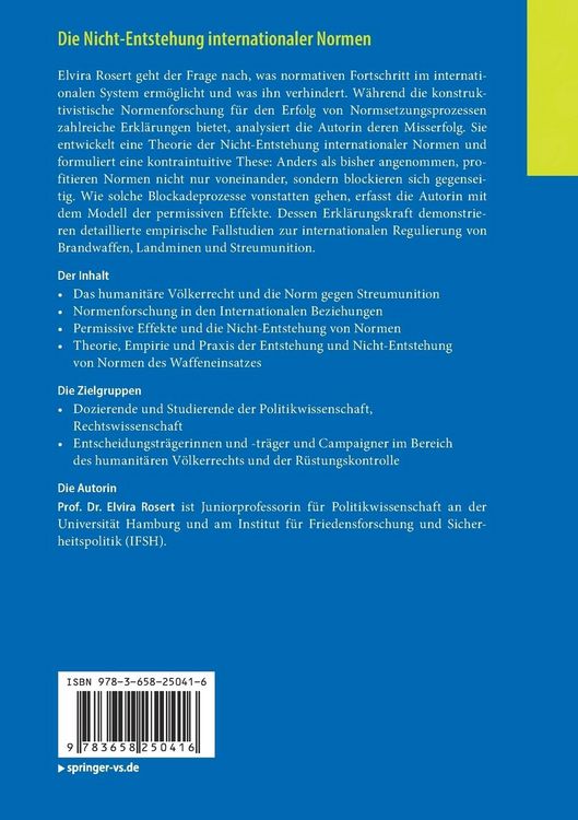 Produktbild: Die Nicht-Entstehung internationaler Normen