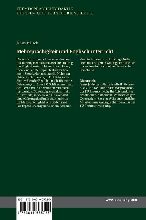Produktbild: Mehrsprachigkeit und Englischunterricht