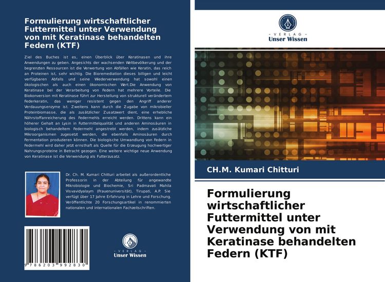 Produktbild: Formulierung wirtschaftlicher Futtermittel unter Verwendung von mit Keratinase behandelten Federn (KTF)
