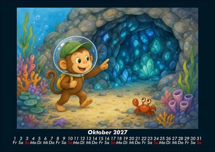 Produktbild: Milos Abenteuer in der Unterwasserwelt 2027 Fotokalender DIN A5