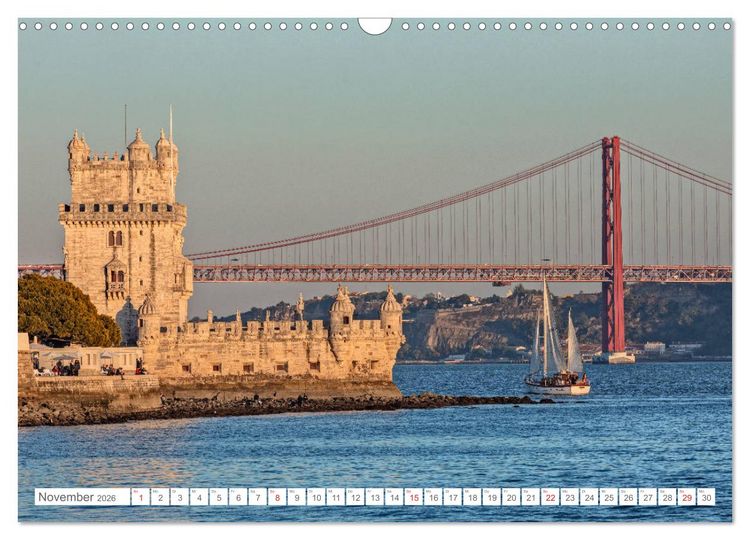 Produktbild: Portugal, der bunte S&uuml;den Europas (Wandkalender 2026 DIN A3 quer), CALVENDO Monatskalender