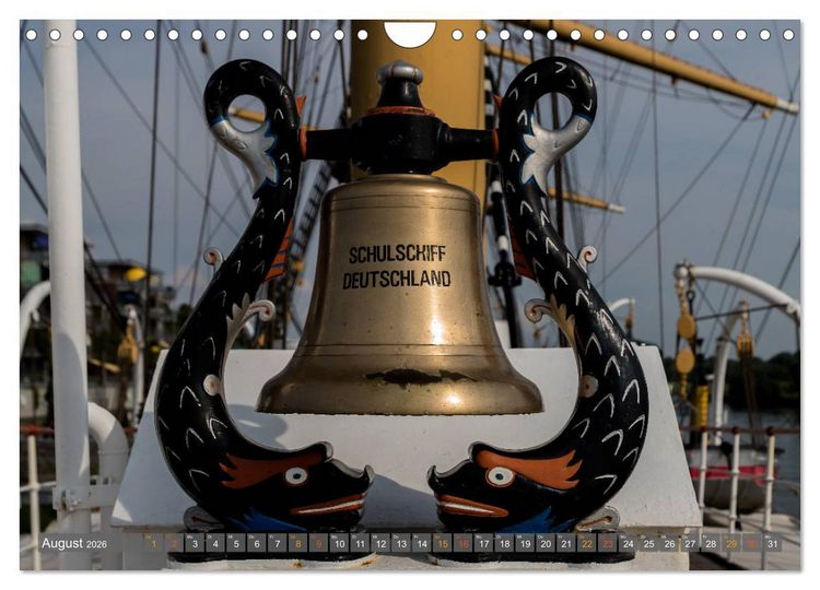 Produktbild: Letztes deutsches Vollschiff DAS SCHULSCHIFF DEUTSCHLAND (Wandkalender 2026 DIN A4 quer), CALVENDO Monatskalender