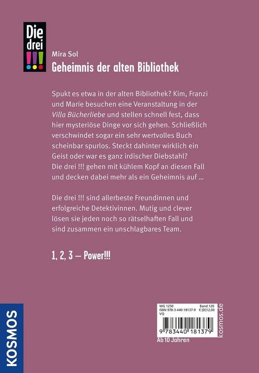 Produktbild: Die drei !!!, 120, Geheimnis der alten Bibliothek