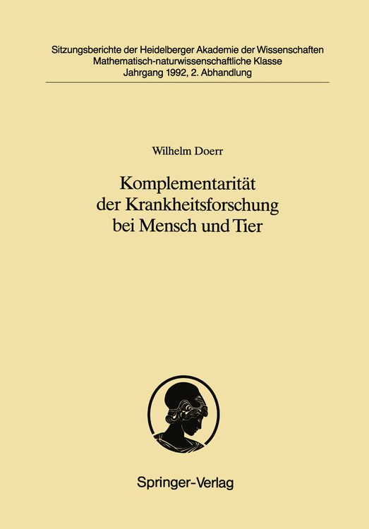 Produktbild: Komplementarit&auml;t der Krankheitsforschung bei Mensch und Tier